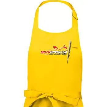 Kuchyňská zástěra Moto dovolená - relax adrenalin zážitky - Pánská zástěra na vaření - Univerzální velikost ( Žlutá )