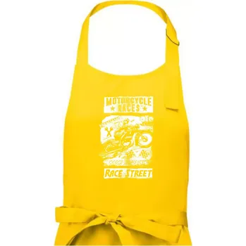 Kuchyňská zástěra Motorcycle Races - Dámská zástěra na vaření - Univerzální velikost ( Žlutá )