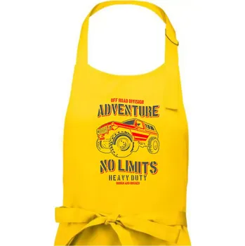 Kuchyňská zástěra No Limits - Dámská zástěra na vaření - Univerzální velikost ( Žlutá )