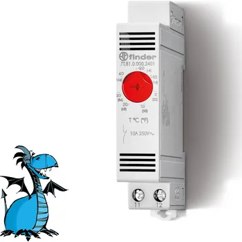 Termostat FINDER Termostat 7T.81.0.000.2401, vypínání -20+40C 7T8100002401