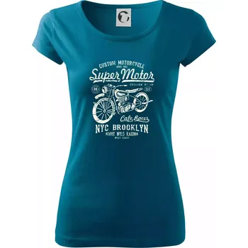 Dámské tričko Super Motor - Dámské triko Pure - 2XL ( Petrolejová )