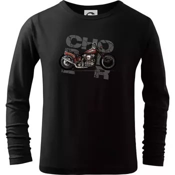 Chlapecké oblečení Chopper 002 - Triko dětské Long Sleeve - 146 cm/10 let ( Černá )