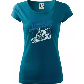 Dámské tričko Motokara speedway - Dámské triko Pure - L ( Petrolejová )