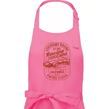 Kuchyňská zástěra Legendary Racing Cars - Dámská zástěra na vaření - Univerzální velikost ( Růžová )