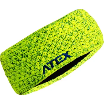 Sportovní čelenka ATEX Pletená čelenka KNIT neon-žlutá-melange S-M