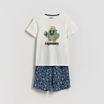 Chlapecké spodní prádlo Reserved - Brawl Stars pyžamo - krémová - 766EX-01X - 766EX-01X-U15