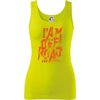 Dámské tričko I am offroad - Dámské tílko - M ( Limetková )