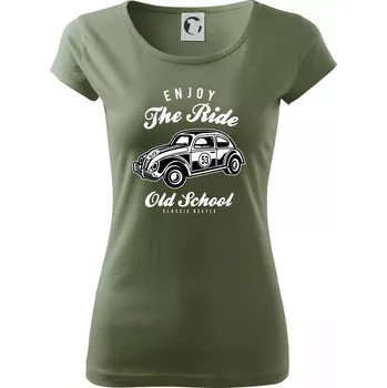 Dámské tričko Enjoy The Ride - Dámské triko Pure - M ( Khaki )