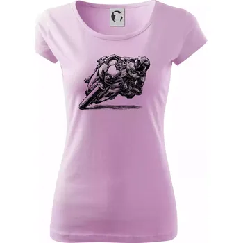 Dámské tričko Motorkář skica - Dámské triko Pure - 3XL ( Orchid )