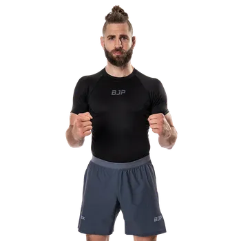 Oblečení pro bojové sporty ATEX Rashguard s krátkými rukávy BJP černý XXL