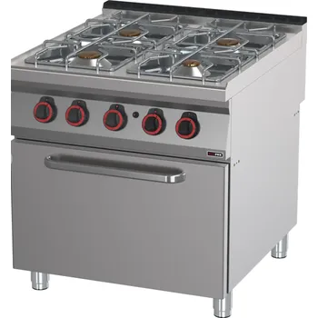 Sporák RM GASTRO Sporák plynový s troubou SPT 90/80 21 G RedFox