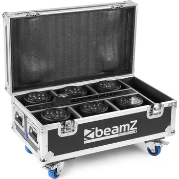 Osvětlovací technika BeamZ FCC66 Flightcase s nabíjením pro 6x BBP66 Uplights