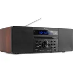 Audizio Prato mikrosystém s FM/DAB+, CD, USB a Bluetooth, tmavé dřevo
