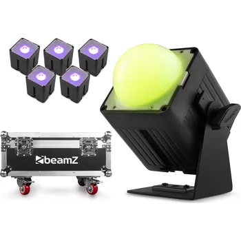 Světelný efekt BeamZ KUBE20BK Set 6x Uplight PAR v přepravním kufru FCC30