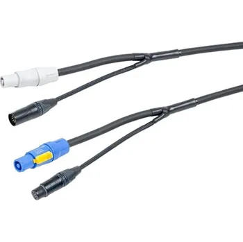 LED páska Power Dynamics CX11-2 Kombinovaný kabel Powercon/DMX, 2m