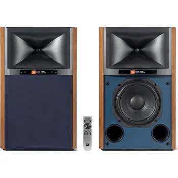 JBL Hi-Fi 4329P WAL - Aktivní monitory 2 x 300 W, barva ořech