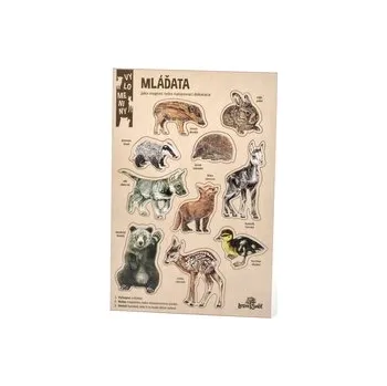 Dřevěná hračka Lesní svět Velké vylomeniny - Mláďata