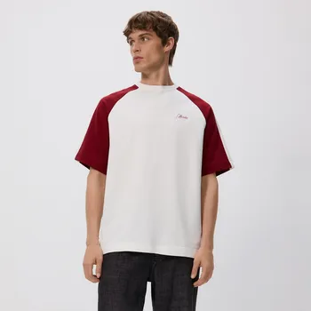 Pánské tričko Reserved - Oversize tričko s raglánovými rukávy - krémová - 409EX-01X - 409EX-01X-XXL