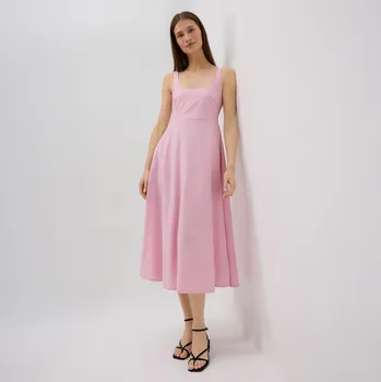 Dámské šaty Reserved - Midi šaty - pastelově růžová - 918GA-03X - 918GA-03X-L