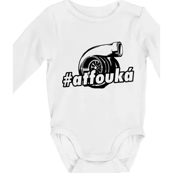 Ať fouká - Body kojenecké s dlouhým rukávem - Dlouhý r. do 3 měs ( Bílá )