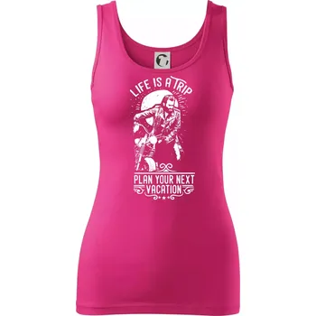 Dámské oblečení Life Is a Trip - Dámské tílko - M ( Purpurová )