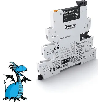 Relé FINDER Vazební člen 39.80.0.024.9024, 1Z/2A/24V DC, 24V AC/DC 398000249024