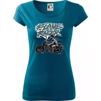 Dámské tričko Flame Racer - Dámské triko Pure - L ( Petrolejová )