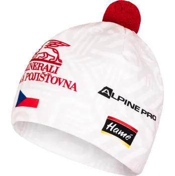 Čepice ATEX Sportswear Dvouvrstvá sportovní čepice INVO s bambulí bílá L-XL