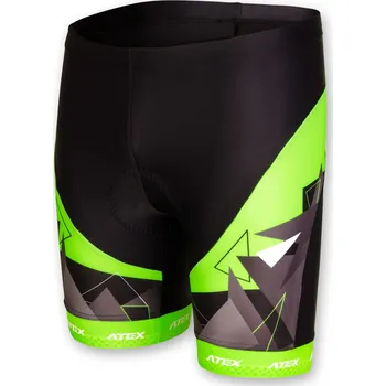 Cyklistické kalhoty ATEX Dětské cyklo kraťasy MIK zelené 158