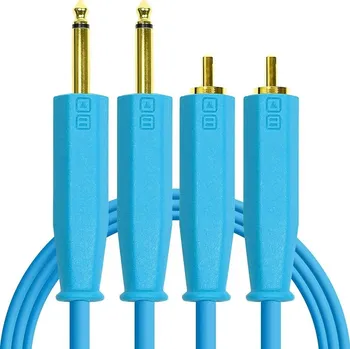 Audio kabel DJ TechTools Chroma Cable RCA-6,3 TS Blue