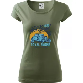 Dámské tričko Heavy Hot Road - Dámské triko Pure - XS ( Khaki )