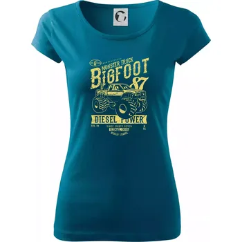Dámské tričko Big Foot - Dámské triko Pure - S ( Petrolejová )