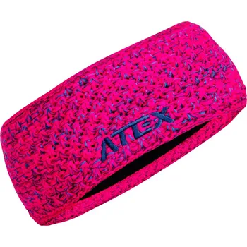 Sportovní čelenka ATEX Pletená čelenka KNIT neon-růžová-melange S-M