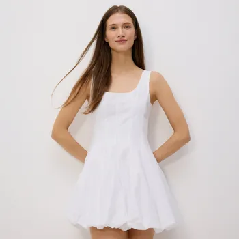 Dámské šaty Reserved - Šaty typu bombička - bílá - 993BW-00X - 993BW-00X-S