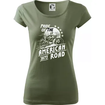 Dámské tričko American Pride - Dámské triko Pure - XS ( Khaki )