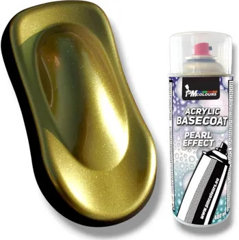 Autolak Zlatá perleť SolarGold, podklad pod Candy, 400 ml sprej, PMcolours