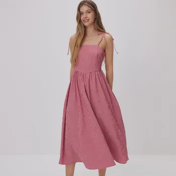 Dámské šaty Reserved - Midi šaty s kostkovaným vzorem - červená - 650EH-33X - 650EH-33X-XL