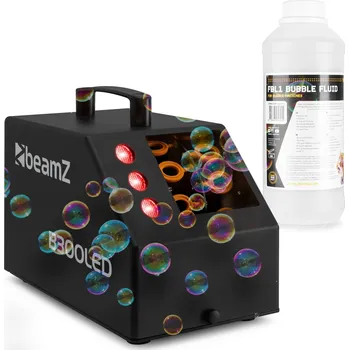Osvětlovací technika BeamZ B300LED Set výrobníku bublin s náplní 1L