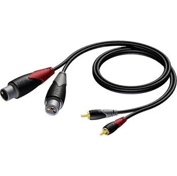 Audio kabel Procab CLA705/3 - 2x XLR F - 2x RCA - 3m