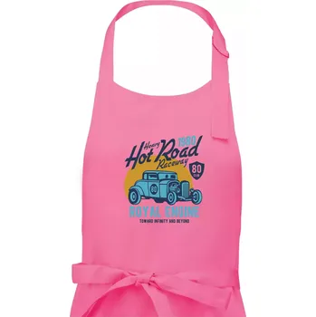 Kuchyňská zástěra Heavy Hot Road - Dámská zástěra na vaření - Univerzální velikost ( Růžová )