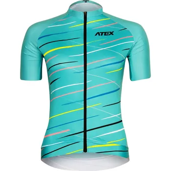 cyklistický dres ATEX Dámský cyklo dres GAIA tyrkysový XXL