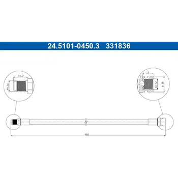 Brzdová hadice Brzdová hadice ATE 24.5101-0450.3