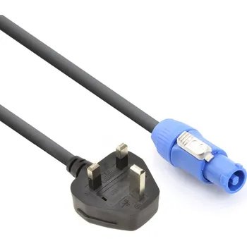 Napájecí kabel Power Dynamics Powerconn. A - BS-1363 CABLE 1,5M (anglická zásuvka)