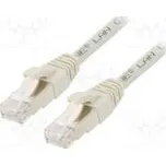Patch cord ETHERLINE® Cat.6a,S/FTP 6a lanko Cu LSZH šedá