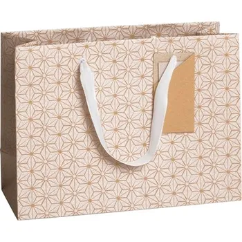 Dárková taška Dárková taška s bílými geometrickými vločkami