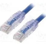 Patch cord TX6A™ 10Gig,U/UTP 6a drát Cu PVC modrá Dél 5m