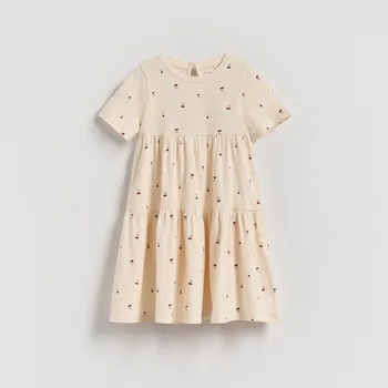 Dívčí šaty Reserved - Vzorované šaty - tělová - 486FW-02X - 486FW-02X-86