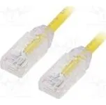Patch cord F/UTP,TX6A-28™ 6a drát Cu LSZH žlutá Dél 5m 28AWG