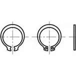 Pojistný kroužek pružná ocel Pr.hřídele 5,7mm BN 818 DIN 471