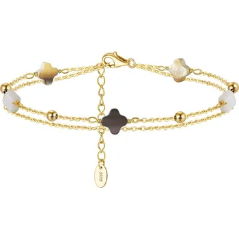 Náramek Majya Stříbrný náramek s přívěsky LUCKY SANDY pozlacený Ag/; ≤2,16 g 11872